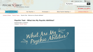 Psychic Source Test